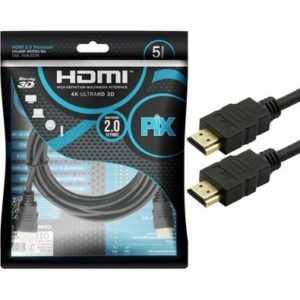 Cabo HDMI 2.0 19 Pinos 4K 5m PIX